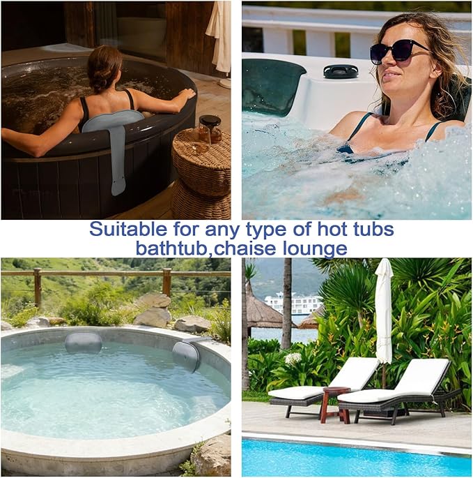 2-Pack Pillow for Hot Tub, and Chaise Lounge - Image 6