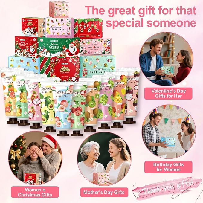 10 Pack Hand Cream Gift Set, Mothers Day Gifts, Moisturizing Hand Lotion Travel - Image 4
