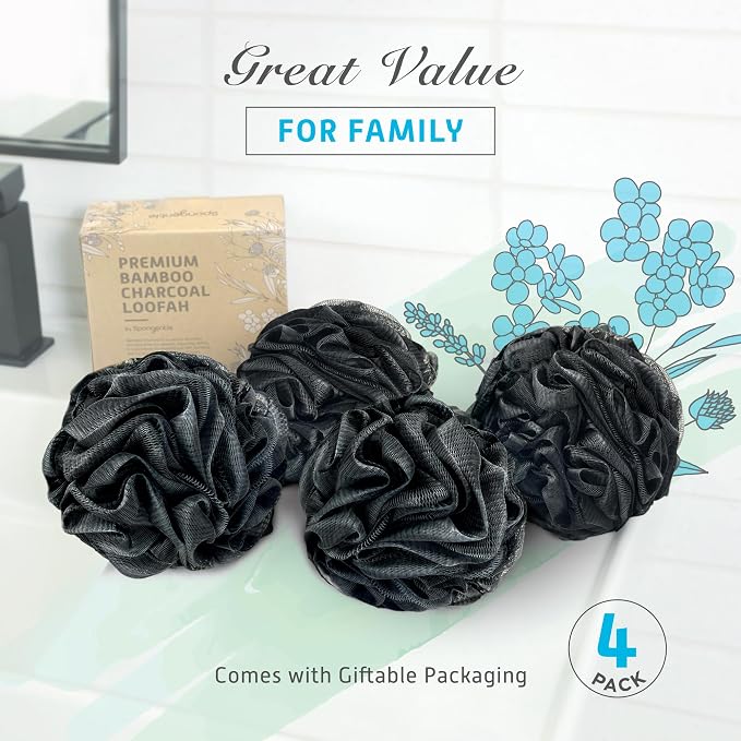 Spongentle Shower Loofah Bath Sponge, Body Scrubber - Image 7