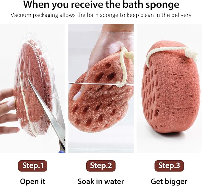 BAIMEI IcyMe Bath Sponge 2-Pack -Shower Loofah Body Scrubber - Image 9