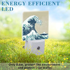 Plug in Night Lights Japanese Great Wave Nightlight Plug Into Wall Dusk to Dawn - Image 6