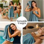 REDKISS 6 Piece Luxury Bath Towel Set, 2 Bath Towels, 2 Hand Towels, 2 - Image 8