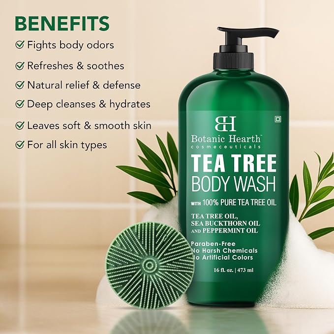 Botanic Hearth Tea Tree Body Wash - Image 2