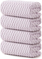 REDKISS 4 Pack Purple Microfiber Bath Towels by REDKISSOnline
