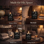 Candles for Men, 6 Pack Soy Wax Gift Set, 300H Long Lasting Home Fragrance - Image 6