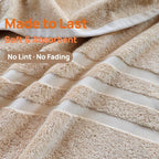 Bath Towels 4 Pack, 30 x 60 Inches, Large 100% Cotton Towels, Comfortable - Image 4