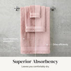 Modern Threads - Spun Loft 6-Piece 100% Combed Cotton Towel Set - Bath Towels - Image 5