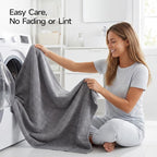 ecolook 4 Pack Microfiber Bath Towels, 31 x 63 inches Extra Large Bath Towel Set - Image 7