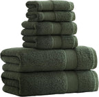 27x55 Bath Towels Set 100 Percent Cotton 650GSM Luxury Super Soft Absorbent by Akzpe