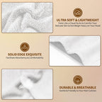 NEXCOVER Hair Towel Microfiber, 2 Pack White 9.8 inch X 25.5 inch Hair Wrap - Image 2