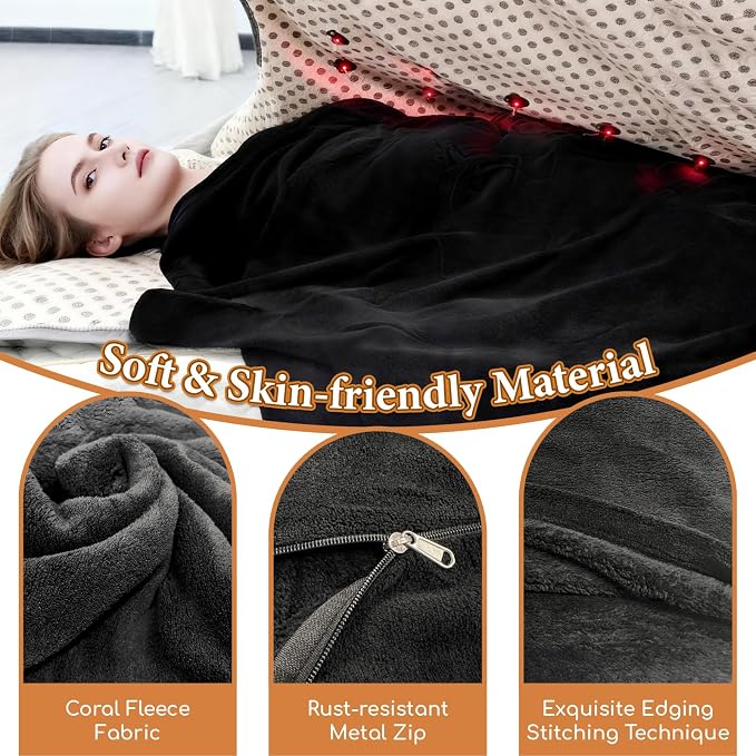 JZHLLA 70" x 30" Sauna Blanket Insert Towel, Reusable - Image 3
