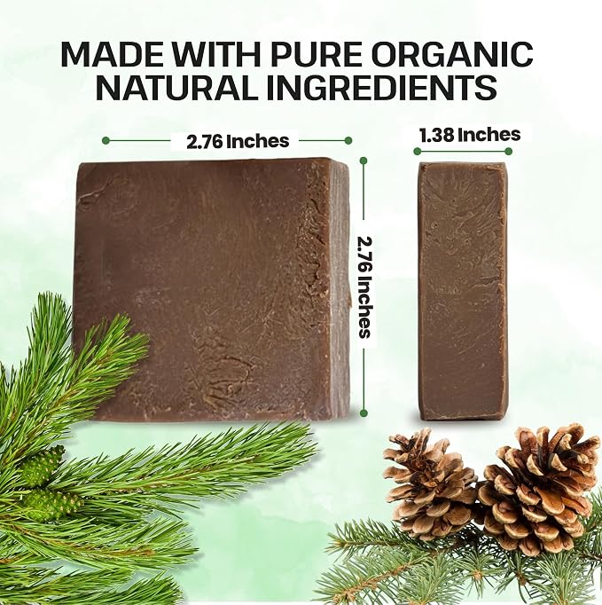 Dr.Ancient Pine Tar Black Soap Bar, Organic Soap Bars Handcrafted the - Image 9