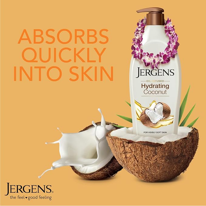 Jergens Hydrating Coconut Body Lotion, Hand and Body Moisturizer, Infused - Image 6