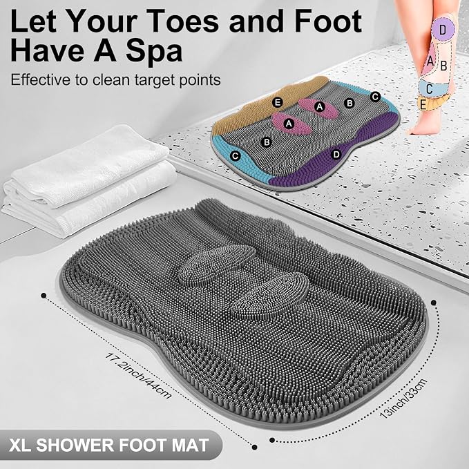 Bath Shower Foot Scrubber Mat - Image 3