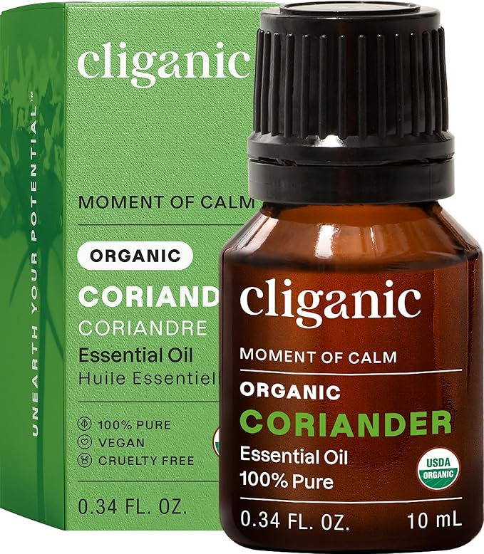 Cliganic Organic Coriander Seed Essential Oil, 100% Pure Natural by Cliganic