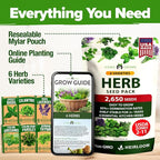 HOME GROWN 6 Herb Seeds for Planting 2, 650+ Non-GMO Heirloom Seeds | Extra - Image 6