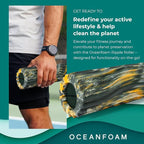 Oceanfoam Ripple Travel Foam Roller Firm Mini Foam Roller - Image 4