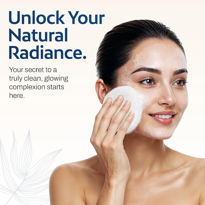 HartFelt Round Face Scrubber for Women | Reusable Facial Sponges for Daily - Image 2