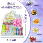 80PCS Spa Party Favors, Include Face Masks, Lip Balm, Hand Cream, Under Eye - Image 3