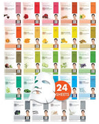 DERMAL 24 Combo Pack Made in Korea Facial Mask – 20+ Years of K-Beauty by DERMAL