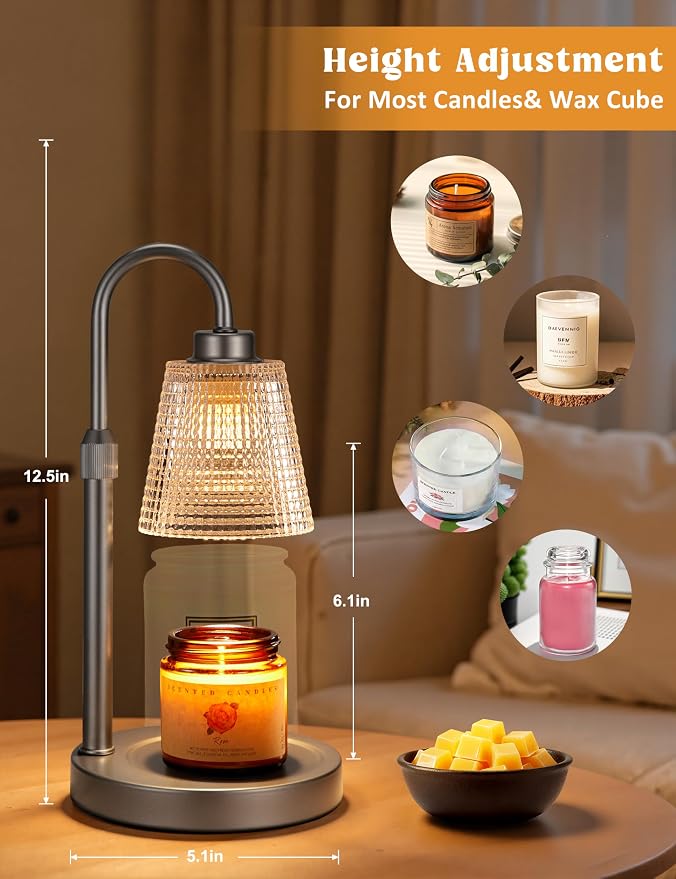 Innqoo Gray Candle Warmer Lamp - Image 3