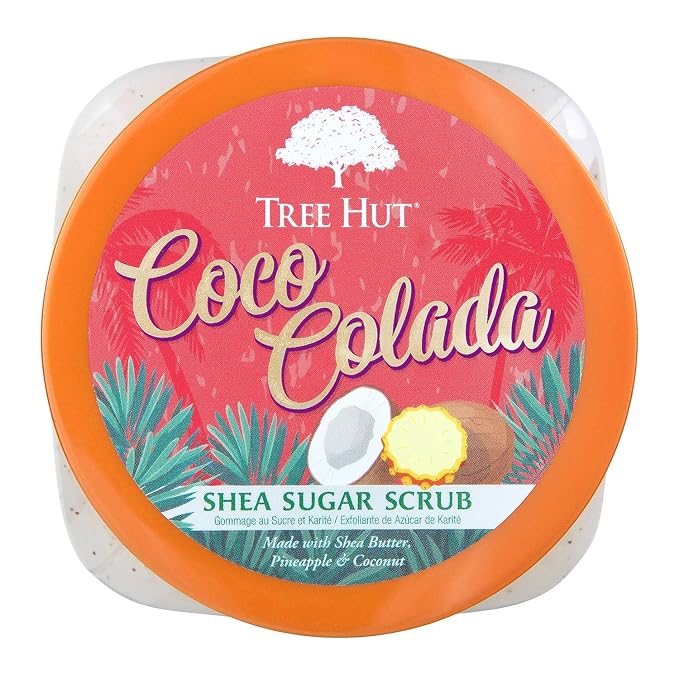 Tree Hut Coco Colada Shea Sugar Scrub, Mothers Day Gifts, Exfoliating & - Image 3