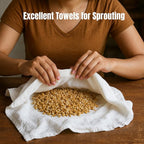 Flour Sack Towels | Tea Towel for Crafts| Kitchen Dish | Cotton Blank Towel for - Image 8