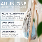 ATANI Turkish Beach Towel, Converts to a Bag, Oversized 100% Cotton Bath Towels - Image 7
