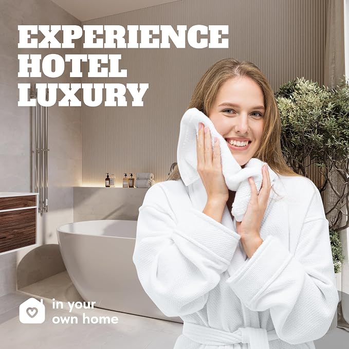 White Classic Wealuxe Cotton Hand Towels - Image 7