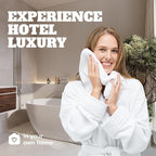 White Classic Wealuxe Cotton Hand Towels - Image 7