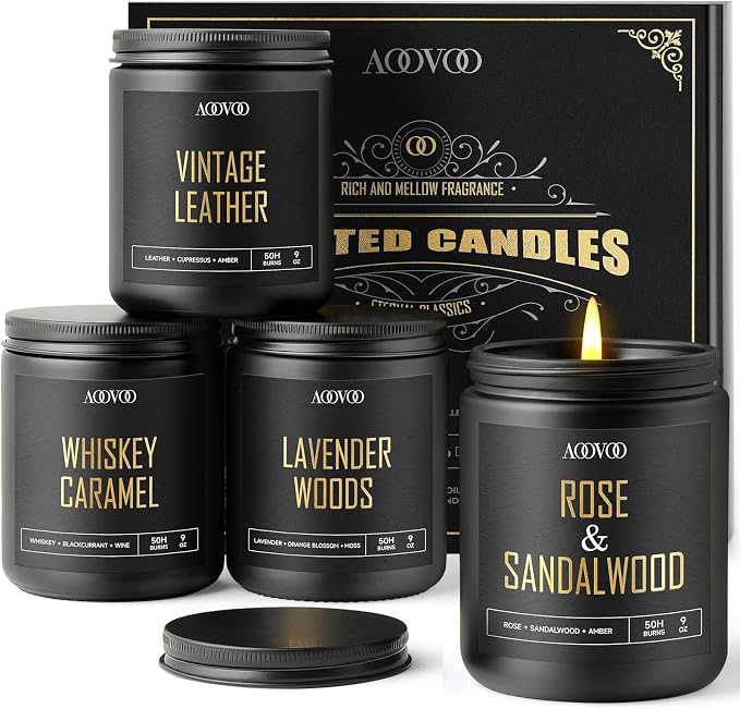 AOOVOO Scented Candles for Men by AOOVOO