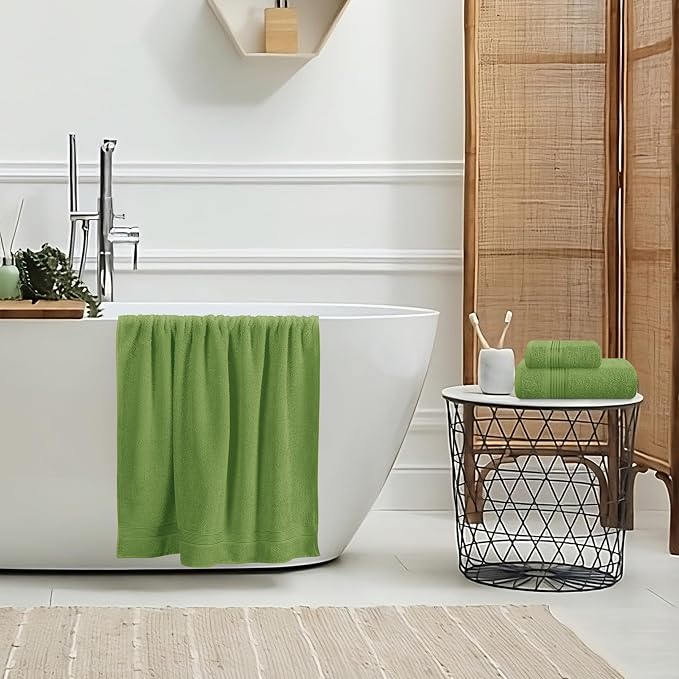 Belizzi Home Ultra Soft 3 Pack Cotton Towel Set, Contains a Bath Towel 28x55 - Image 4