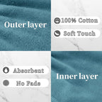 VOOVA & MOVAS 6-Pack Shower Wash Cloth, 100% Cotton Soft Absorbent Bath Mitts - Image 3
