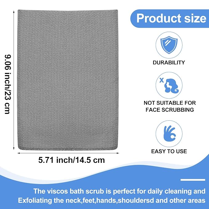 Tatuo 12 Pieces Korean Exfoliating Mitt Glove Italy Towel Body Skin Scrubber - Image 2