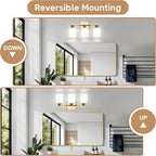 Ascher Bathroom Light Fixtures, 3-Light Vanity Light Over Mirror, Wall Lamp - Image 8