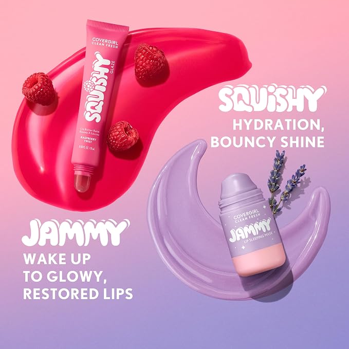 COVERGIRL Clean Fresh Squishy Glaze™ Lip Butter Balm, Non-Sticky, - Image 8