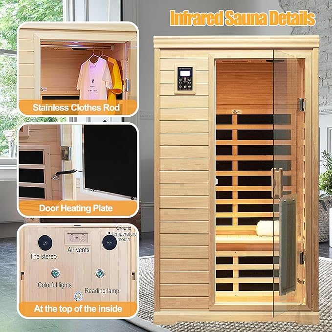 Low EMF Indoor Sauna, Infrared Sauna - Image 3
