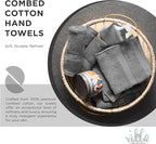 100% Cotton Hand Towel Set of 2, Sustainable, Highly Absorbent, Quick Drying - Image 2