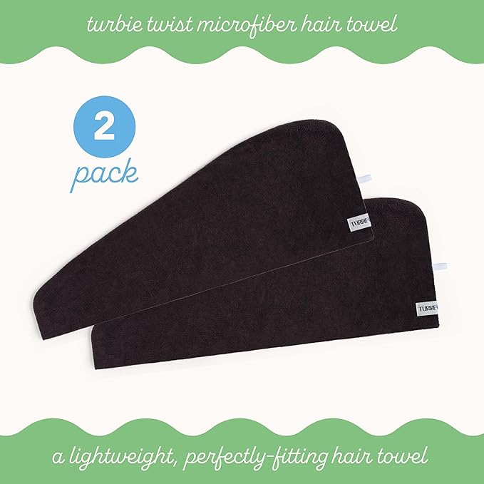 Turbie Twist 2-Pack Microfiber Hair Towel - Image 3