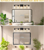 L LOHAS LED 5-Light Bathroom Light Fixtures Over Mirror, Modern Vanity Lights - Image 2