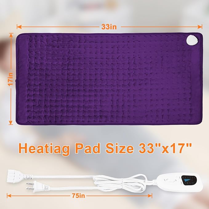 Deepsoon Heating Pad, Electric Heating Pads - Image 8