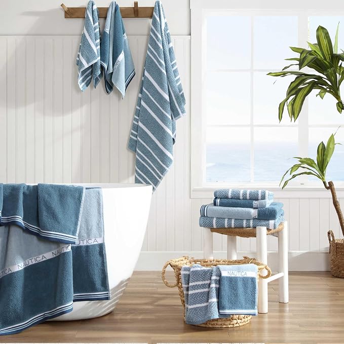 Nautica - Bath Towels, 100% Soft & Absorbent Plush Cotton Towels - Image 4