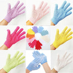 IBLUE Shower Gloves, Double Sided Exfoliating Bath Body Scrub Gloves - Image 9