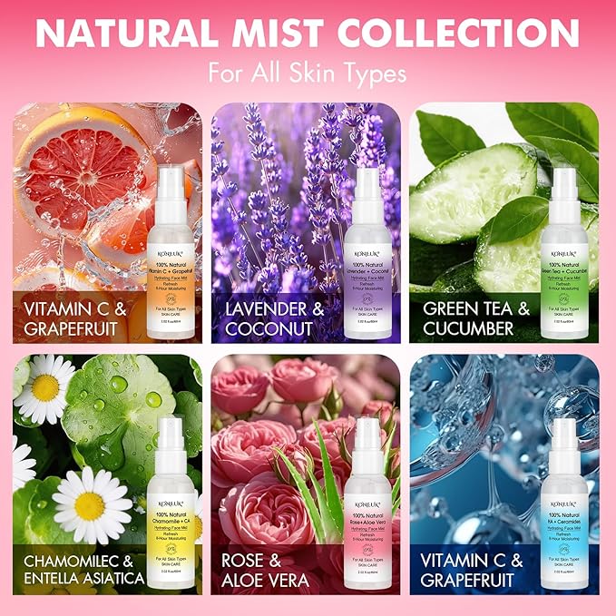 KONEUK Skincare Refreshing Face Mist Kit-Long Hydration and Soothing Facial - Image 3