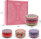 Scented Candles Gift Set for Women 4 Pack Soy Wax Candles - Image 4