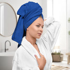 Avalon Towels Blue Bath Towels Set of 4 pcs, 100% Cotton Towel Absorbent and - Image 2