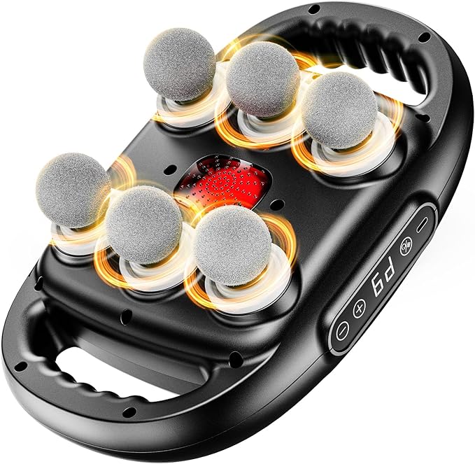 6-Head Massage Gun, Deep Tissue Back Massager by EURPMASKChoosethecolorofeurope
