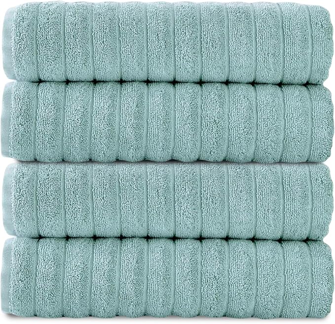 Classic Turkish Towels CTT Premium 4 Pack Bath Towels Set, Made by ClassicTurkishTowels