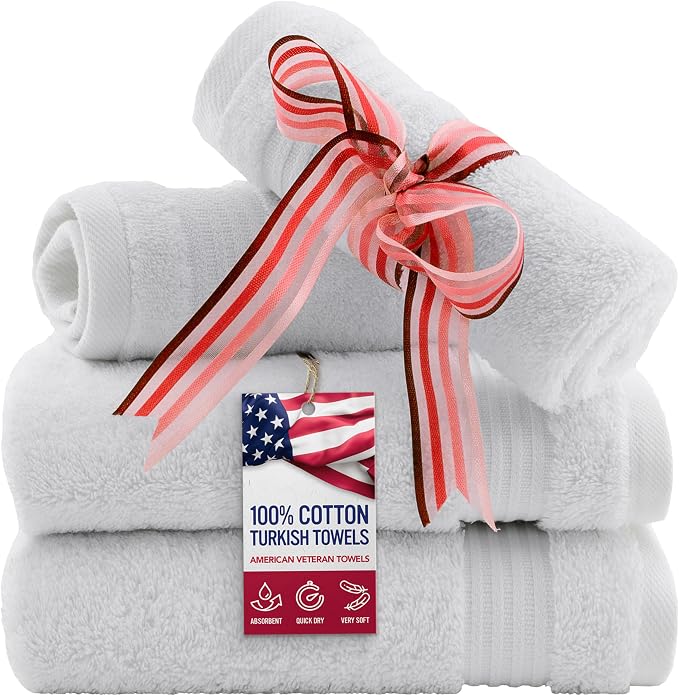 American Veteran Towel, 100% Cotton Turkish Washcloths by AmericanVeteranTowel