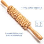 Body Back Wood Therapy Roller for Maderoterapia, Lymphatic Drainage, Cellulite - Image 4